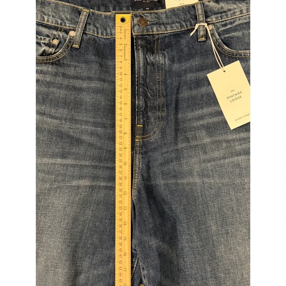 NWT Lucky Brand 365 Vintage Loose Jeans Size‎ 40x29 Rigid Denim 100% Cotton
